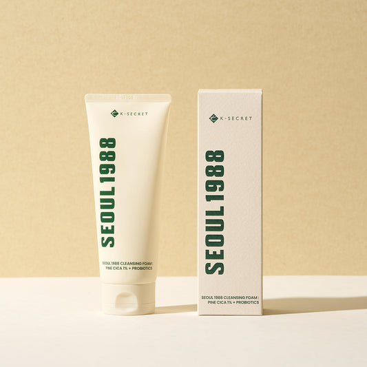 K-SECRET SEOUL 1988 Cleansing Foam : Pine Cica 1% + Probiotics 150ml